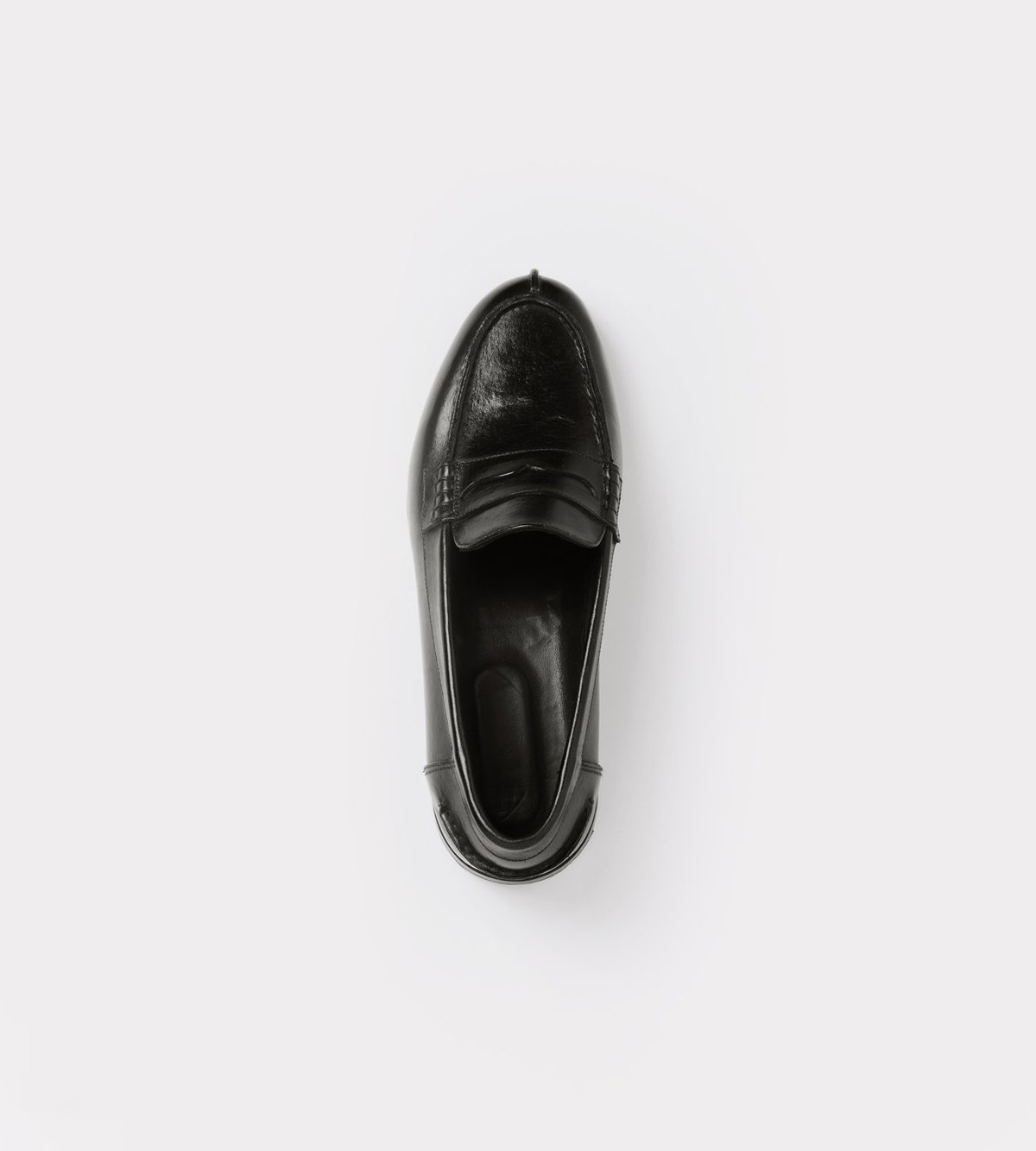 Handmade Moccasins in black leather